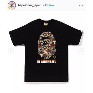 Authentic BAPE® X GRIP SWANY BY BATHING APE TEE Size XL Black‎ 1J23110914